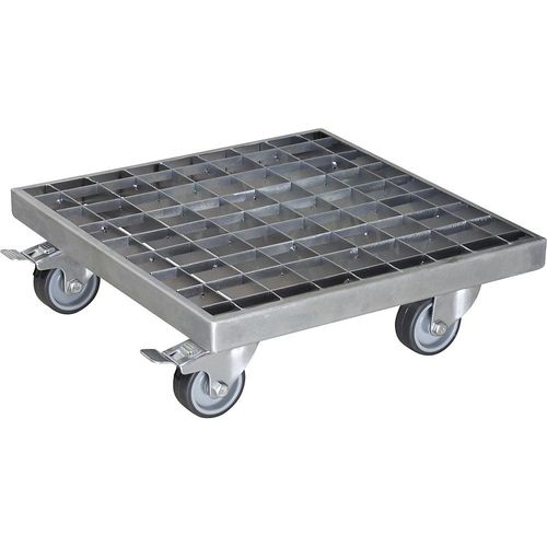 Wagner Pflanzenroller INDUSTRIAL, Tragfähigkeit 200 kg, LxB 290 x 290 mm, silber