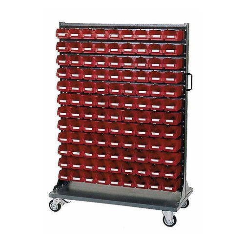 Lagerregal-Rollwagen, mit Sichtlagerkästen, Höhe 1485 mm kaiserkraft