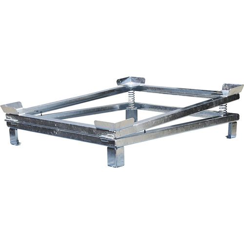 eurokraft pro IBC-Restentleerer, mit Stützfüßen, feuerverzinkt