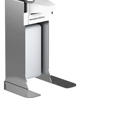 CWS Universalspender, 0,5 l, Tischspender, mit Edelstahl-Armhebel, für sensible Bereich