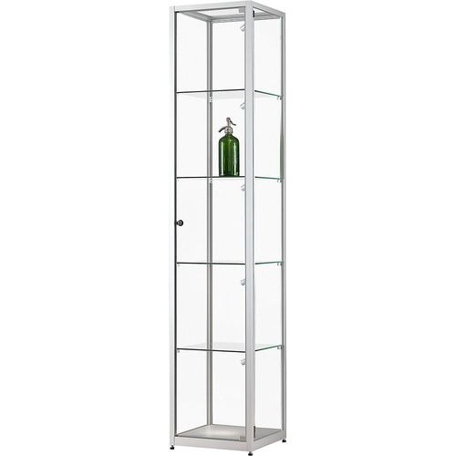 Vitrine, Höhe 1984 mm, LED-Beleuchtung, Leuchtkopf-Ø 35 mm, BxT 400 x 400 mm kaiserkraft Image