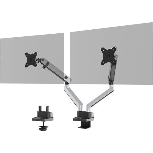 DURABLE Monitorhalterung SELECT PLUS, für 2 Monitore, silber