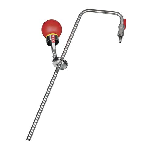 Edelstahl-Lösemittelpumpe, Handbetrieb, mit Auslaufbogen, 10 l/min kaiserkraft