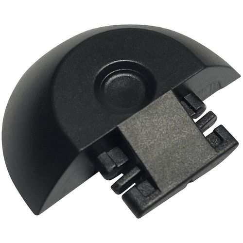 Airlineschienen - Endkappe, halbrund, für Airlineschiene 2042, VE 4 Stk, schwarz kaiserkraft