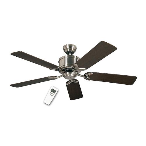 Deckenventilator ECO ELEMENTS, Rotorblatt-Ø 1320 mm, Wenge / Ahorn / Chrom gebürstet kaiserkraft