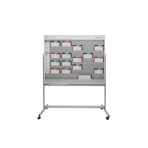 EICHNER Planungstafel mobil, HxBxT 1945 x 1550 x 640 mm, hellgrau