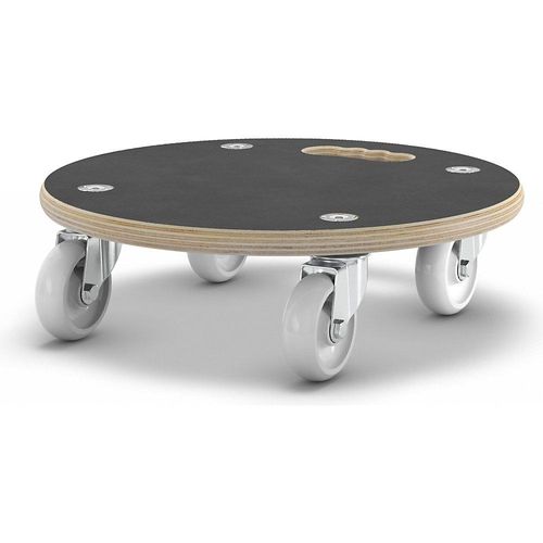 Wagner Transportroller MaxiGRIP, rund, GH 1108, Filmsiebdruckplatte, Ø 380 mm, Tragfähigkeit 250 kg