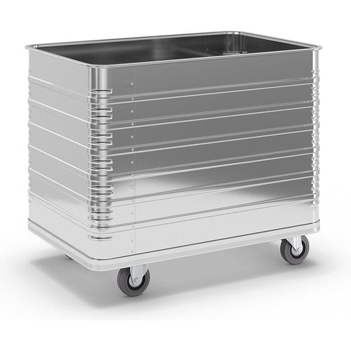 ZARGES Alu-Kastenwagen, Inhalt 415 l, mit Rand- und Bodenprofil