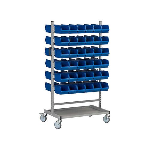 Werkzeug- und Materialwagen, mit 12 Kästenschienen, LxBxH 925 x 610 x 1650 mm kaiserkraft