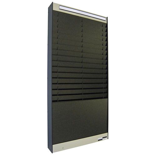 Dokumentensortiertafel, 2 x 16 Fächer, DIN A5, Dokumentenlage vertikal, schwarz, matt kaiserkraft