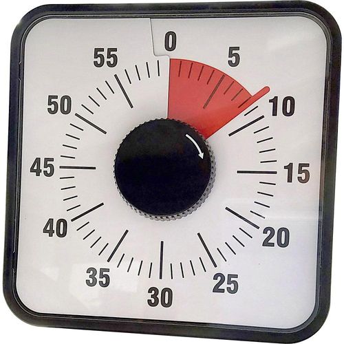 Meeting-Timer, HxBxT 195 x 195 x 32 mm, schwarz kaiserkraft