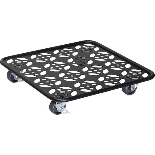 Wagner Pflanzenroller Stahl BLACK, Tragfähigkeit 60 kg, LxB 300 x 300 mm, schwarz
