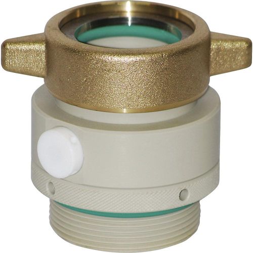 Jessberger Emissionsschutz-Fassadapter, Polypropylen, für Pumpwerk-Ø 41 mm, Gewinde G 2''