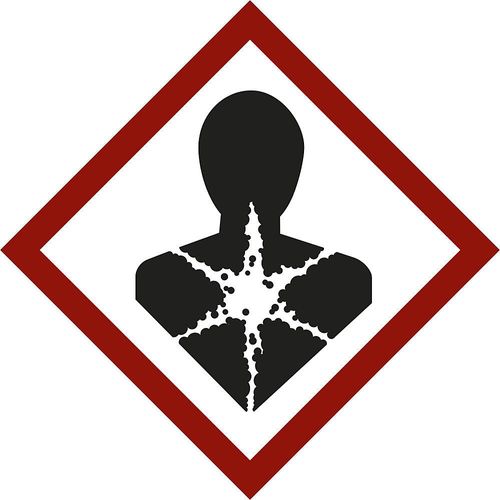 Gefahrstoffkennzeichen, Gesundheitsgefahr, VE 10 Stk, Folie, 105 x 105 mm kaiserkraft