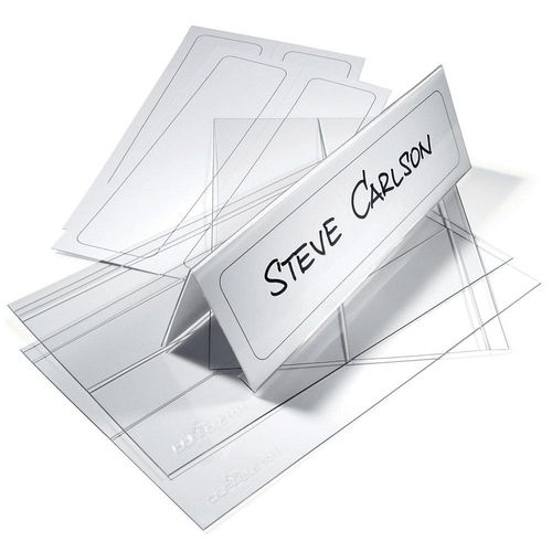DURABLE Tischnamensschild aus PET, HxB 61/122 x 210 mm, VE 30 Stk