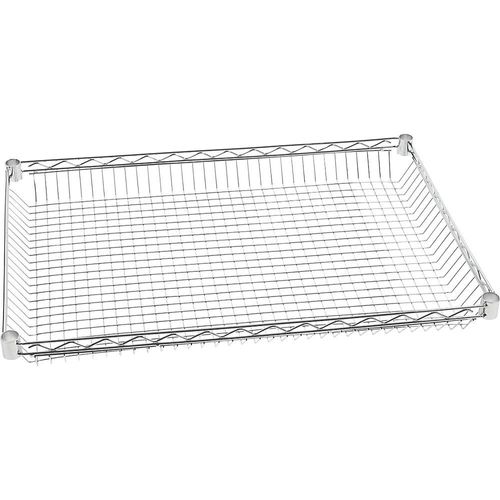 Korb für Drahtgitter-Tischwagen, LxB 910 x 610 mm, verchromt kaiserkraft