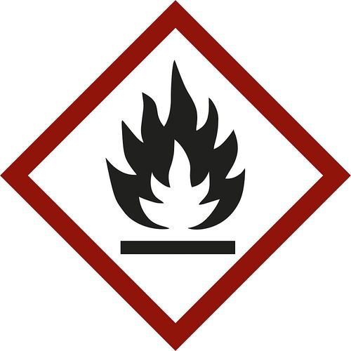 Gefahrstoffkennzeichen, Flamme, VE 10 Stk, Folie, 105 x 105 mm kaiserkraft