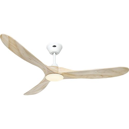 Deckenventilator ECO GENUINO-L, Rotorblatt-Ø 1520 mm, natur / mattweiß kaiserkraft