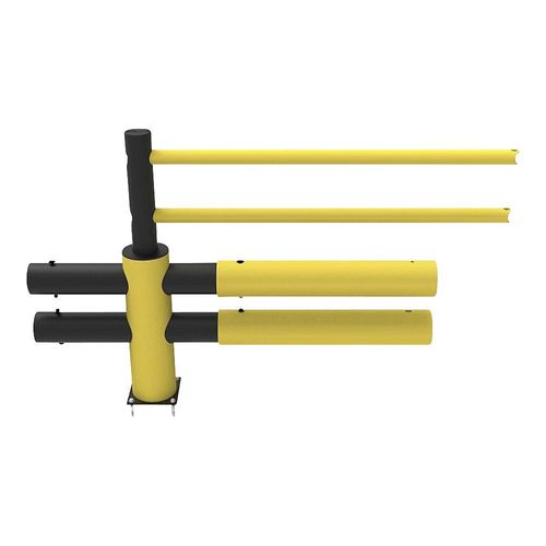 d-flexx Sicherheitsgeländer Typ Lima, Erweiterungsset, Mittelpfosten, Holmensatz