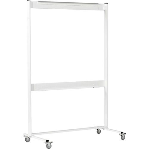 SMIT VISUAL Fahrgestell für Präsentationsschrank, HxT 1950 x 680 mm, weiß