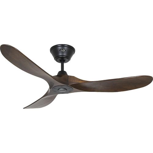 Deckenventilator ECO GENUINO, Rotorblatt-Ø 1220 mm, nuss / mattschwarz kaiserkraft