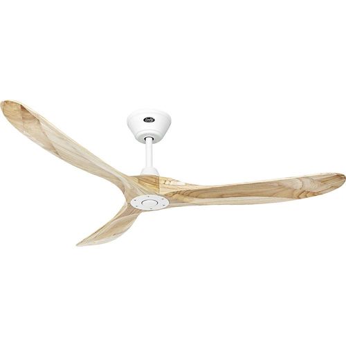 Deckenventilator ECO GENUINO, Rotorblatt-Ø 1520 mm, natur / mattweiß kaiserkraft