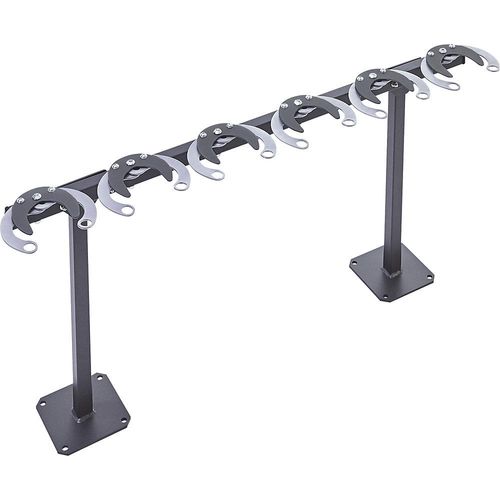 Mottez Rollerständer, 6 Stellplätze, anthrazit-schwarz