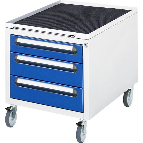 RAU Roll-Container, mit 3 Schubladen, Schubladenhöhe 1 x 90, 2 x 120 mm