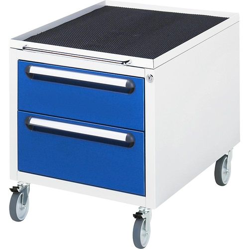 RAU Roll-Container, mit 2 Schubladen, Schubladenhöhe 1 x 150/180 mm
