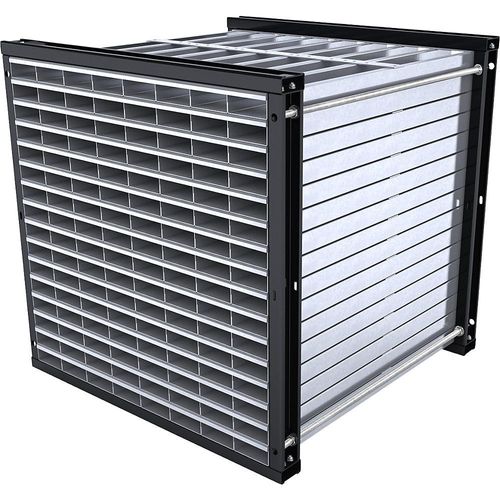 eurokraft pro Wabenregal, HxBxT 1000 x 1000 x 1000 mm, 128 Wannen, 8 x 16 Fächer Image