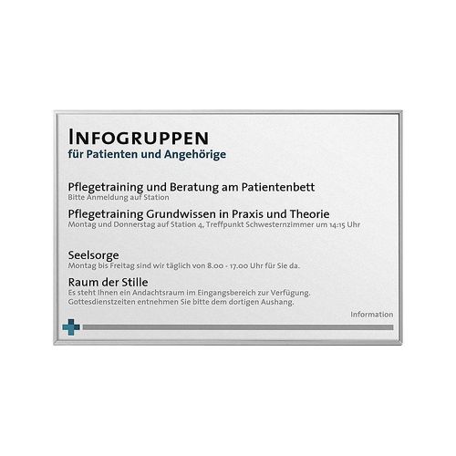 Tür-/Infoschild, DIN A4 quer, HxB 212,5 x 299,5 mm, verkehrsweiß kaiserkraft