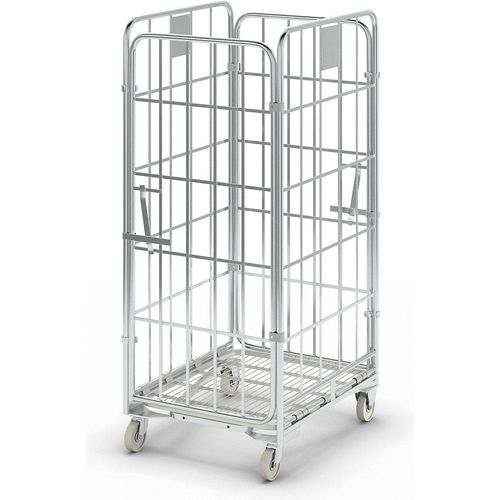 Rollbehälter, nestbar, 4-seitig, HxBxT 1665 x 700 x 800 mm kaiserkraft
