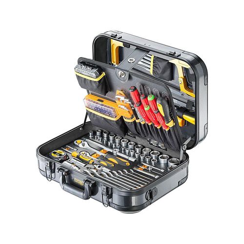 Werkzeugkoffer Premium, mit 218 Teilen, schwarz, gelb kaiserkraft