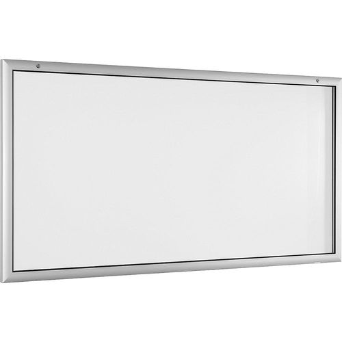 Schaukasten für Innen- und Außenbereich, Türöffnung um 180° nach unten, Übergröße BxH 2000 x 1025 mm, Rückwand reinweiß RAL 9010 kaiserkraft Image