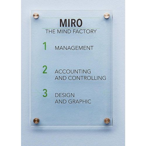 Türschild aus ESG-Sicherheitsglas, aus ESG-Sicherheitsglas, DIN A3 kaiserkraft