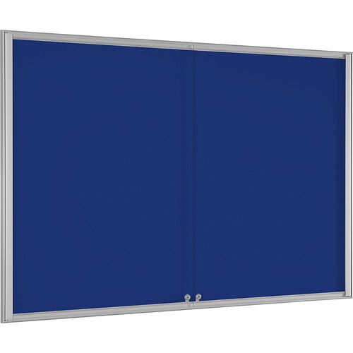 Schaukasten BASIC, für 18 x DIN A4, enzianblau kaiserkraft