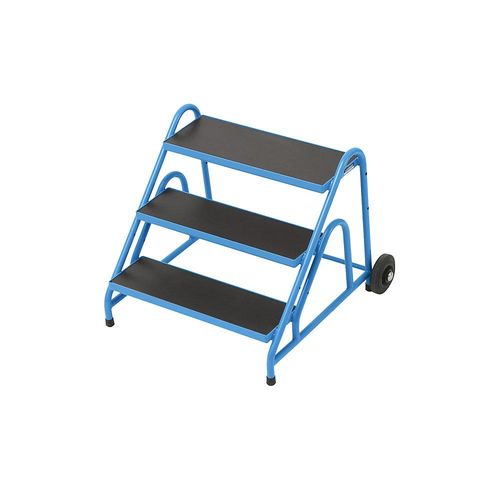 eurokraft pro Montagetritt, Stufen mit Siebdruckplatte, 3 Stufen