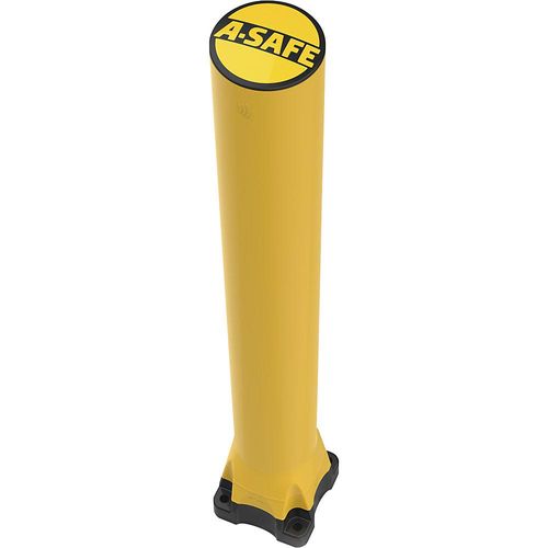 A-SAFE Rammschutz-Poller Monoplex, Polyurethan, gelb, HxØ 1135 x 130 mm