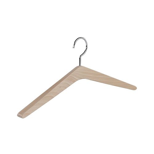 Holzkleiderbügel WOOD, BxH 450 x 110 mm, VE 4 Stk, Buche natur lackiert kaiserkraft
