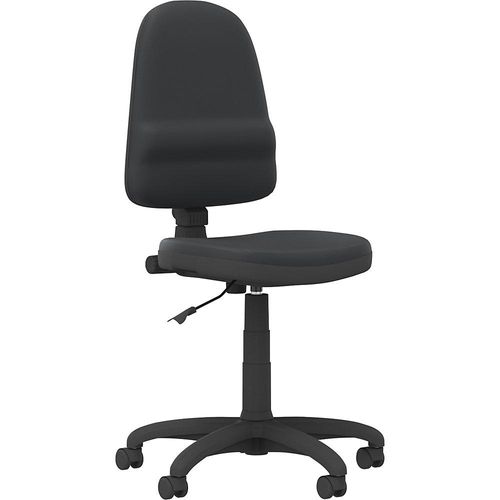Bürostuhl Bravo, ohne Armlehnen, mit Permanentkontaktmechanik, schwarz kaiserkraft