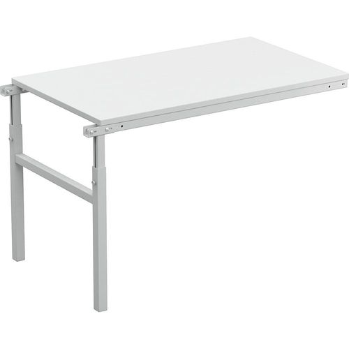 Treston ESD-Anbautisch, Höhe 650 - 900 mm, BxT 1800 x 900 mm