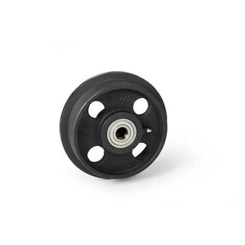 Grauguss-Rad mit Spurkranz, Kugellager, Rad-Ø mit Spurkranz 210 mm kaiserkraft