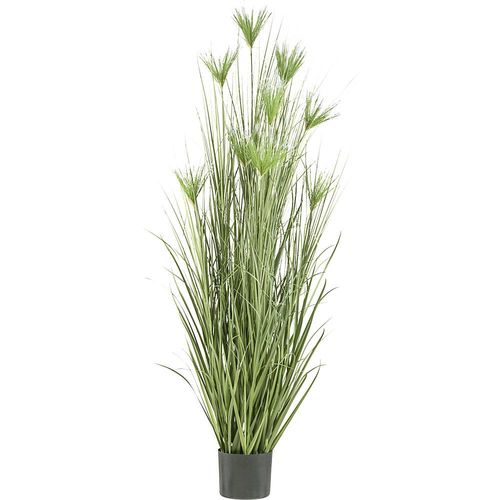 Künstliche Pflanze Cyperus longus Gras, Kunststofftopf, Höhe 2100 mm kaiserkraft