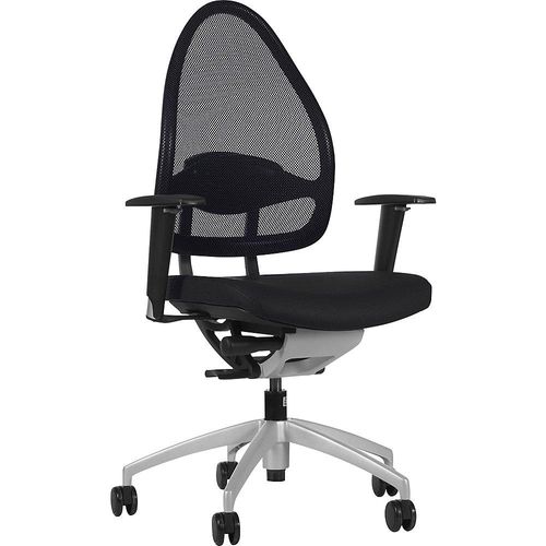 Topstar Design-Bürostuhl, mit Netzrücken, Rückenlehne 550 mm, schwarz