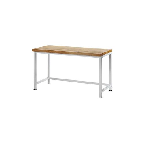 RAU Werkbank, Gestellbauweise, 1 Querstrebe, Tiefe 700 mm, Breite 1500 mm