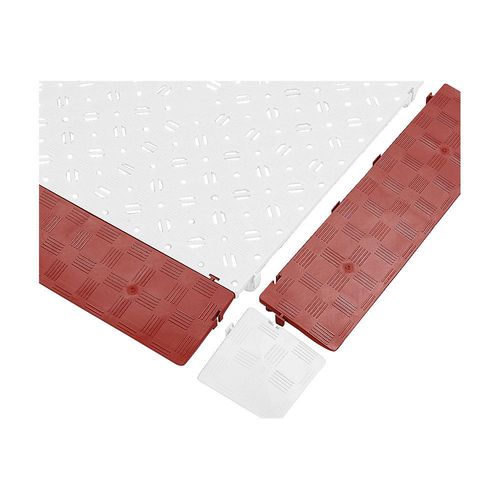 Randleiste, VE 4 Stk, LxBxH 500 x 120 x 25 mm, rot kaiserkraft