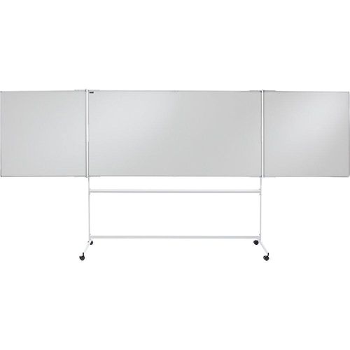 eurokraft pro Mobile Klapptafel, Stahlblech, emailliert, BxH 4000 x 1890 mm