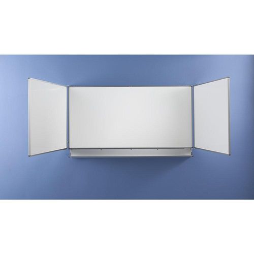 eurokraft pro Wand-Klapptafel, Stahlblech, emailliert, BxH 4060 x 1030 mm