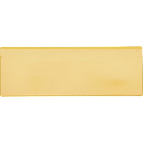 Etikettentaschen, VE 50 Stk, mit Magnetstreifen, BxH 220 x 80 mm, VDA, gelb kaiserkraft