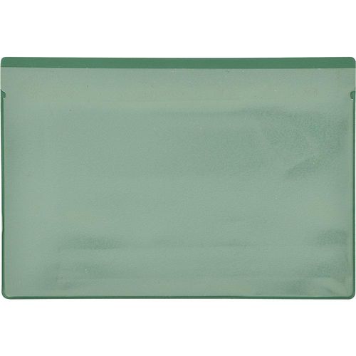 Etikettentaschen, VE 50 Stk, mit Magnetstreifen, BxH 160 x 110 mm, DIN A6, grün kaiserkraft